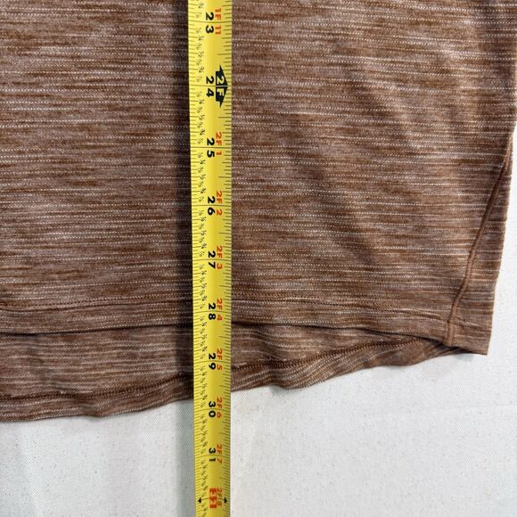 Lululemon Men's In Sequence Brown Short Sleeve Shirt Size Medium - Picture 6 of 9